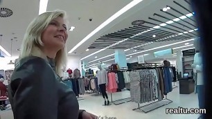 Perfect czech nympho is teased in the mall and poked in pov