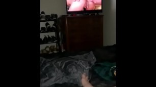Homemade playing with myself while watching porn