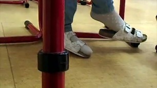 Shoeplay under Table in Class