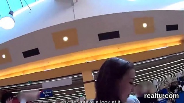 Stellar czech teen is seduced in the mall and reamed in pov