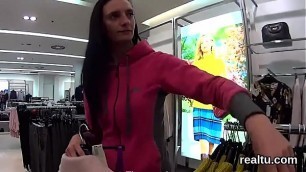 Glamorous czech cutie is tempted in the supermarket and fucked in pov