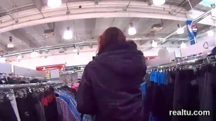 Flawless czech teenie gets tempted in the mall and drilled in pov