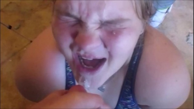 Cum Facials compilation on desperate horny teens huge loads hitting&comma; mouth&comma; up the nose&comma; eyes and hair