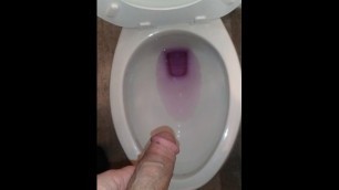 Daddy Pee in Clean Toilet...hard Stream