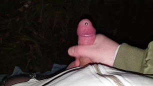 Daddy Strokes his Pierced Hard Cock and Cums in the Woods | 2160p 30fps