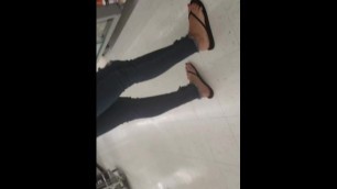 Candid Latina MILF Feet Walmart Brea