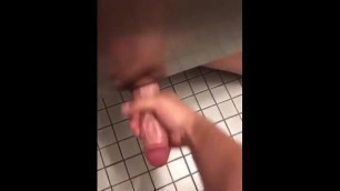 Gave Jerking off my Dick to a Friend in the University Toilet