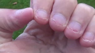 Girl Hand Fetish and Nails Biting Erotic Handworship Asmr