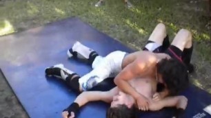 Cute Backyard Wrestlers 3