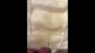 Pissing in an Open Diaper