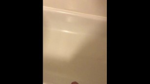 POV Cumshot in Hotel Bathtub (no Water Running)