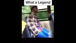 Black Guy Moaning on Bus