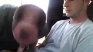 Sexy British Guy Gets a BJ in his Car