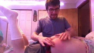 Straight College Bros Dared to Spank each other