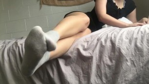 Teen Girl Dirty White Socks