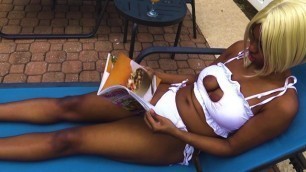 Getting Naked after Hanging out in the Swimming Pool, Ebony Babe Msnovember