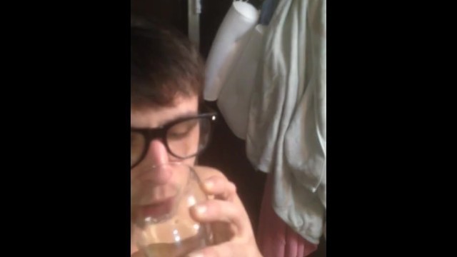 Twink Triss Bliss Drinking his Piss from Wine Glass dare