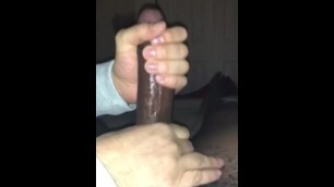 White Neighbor Playing with my Lubed up BBC until I Cum