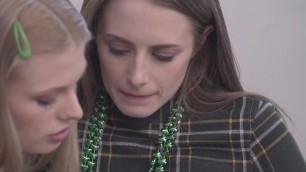 lovely lesbians Kyler Quinn and Sophie Sparks on St Patty’s day