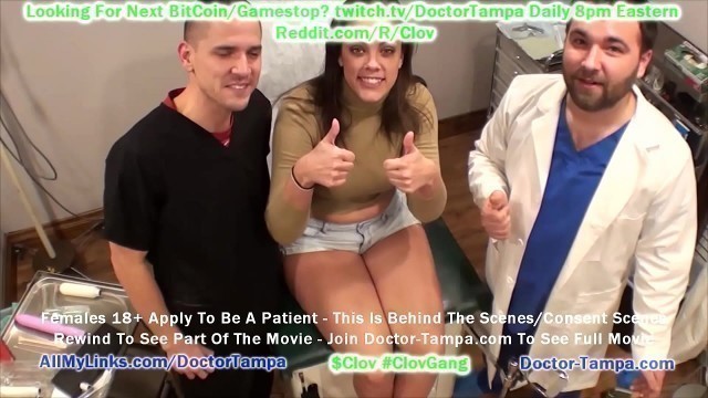 &dollar;CLOV - Become Doctor Tampa & Give Gyno Exam To Katie Cummings While Male Nurse Watches As Part Of Her University Physical &commat; Doctor-Tampa&period;com