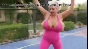 Giant Fake Tits Claudia Marie: Prancercise