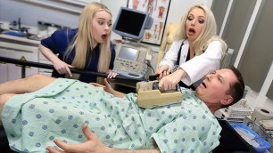 Blonde Nurse & Doctor Haley Spades & Missa Mars Get Fucked And Facialized By Patient - FreeUse Milf